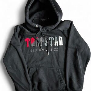 Trapstar London It’s Secret Chenille Decoded Hoodie - Black/Red